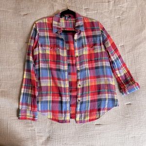 Chaps - Women’s Plaid Button Down Shirt